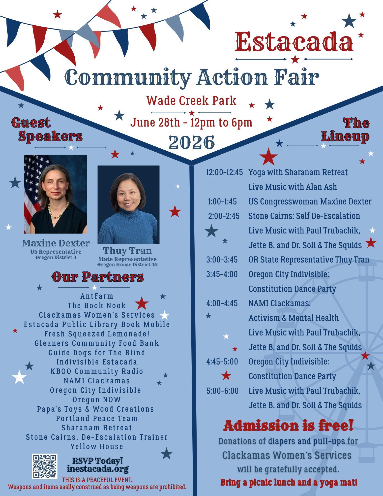 Community Action Fair event flyer